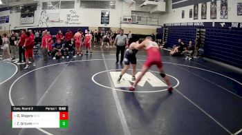 189 lbs Cons. Round 2 - Dylan Rogers, Girard Hs vs Zayden Groves, Ringgold Hs