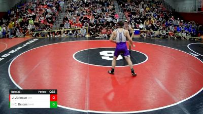 133 lbs Cons. Round 3 - Cole Deicas, Baldwin Hs vs Jeremiah Johnson, Corry Area Hs