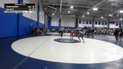 120 lbs Consi Of 16 #2 - Jaden Mendes, North Attleborough vs Raj Jetty, Foxborough