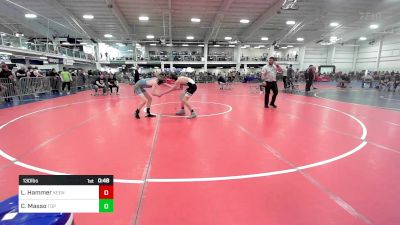 130 lbs Consi Of 16 #1 - Landon Hammer, Keene Gladiators vs Cole Masso, Top Flight Wr Ac