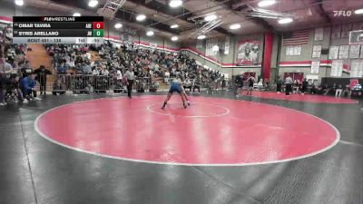 138 lbs Cons. Round 3 - Omar Tavira, Adelanto vs Syris Arellano, JW North