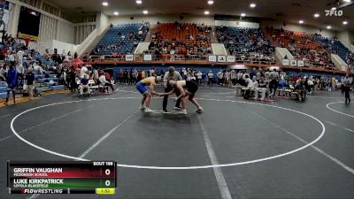 165 lbs Quarterfinal - Griffin Vaughan, McDonogh School vs Luke Kirkpatrick, Loyola-Blakefield