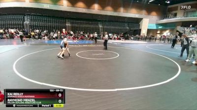 69-72 lbs Round 4 - Kai Reilly, Damonte Ranch Mustangs vs Raymond Menzel, Fallon Outlaws Wrestling Club