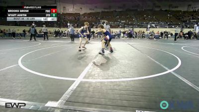 85 lbs Consi Of 8 #1 - Brooks Grose, Ponca City Wildcat Wrestling vs Wyatt Austin, Sperry Wrestling Club