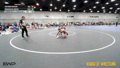 96 lbs Rr Rnd 1 - Zayden Wilson, Tulsa Elite 12U 2 vs Brooklyn Smith, Colorado Hammers 12U
