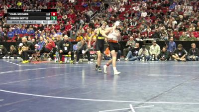 2A-113 lbs Semifinal - Simon Bettis, Eddyville-Blakesburg-Fremont vs Cael McCabe, Fairfield