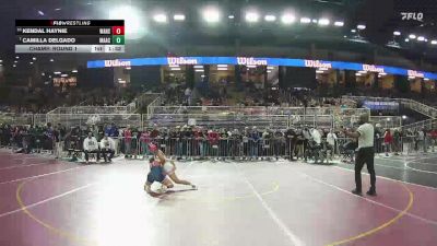 110 lbs Champ. Round 1 - Camilla Delgado, Mater Academy vs Kendal Haynie, Wakulla Hs