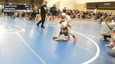 68 lbs Rr Rnd 2 - Mason McCree, SAVAGE Wrestling Academy - K3 vs Zeke Snyder, Revival X
