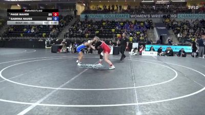 180 lbs Quarterfinal - Paige Maher, Simon Fraser University vs Sabrina Nauss, Grand Valley State