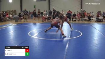 130 lbs Consolation - Peyton Lee, Fox Valley Elite vs Brady Brewer, Oklahoma