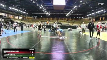 98 lbs Quarterfinal - Deklan Koopman, GKA vs Julius Wood, Zephyrhills Christian Academy