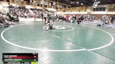 92 lbs Semifinal - Maverick Sanchez, Rough House Wrestling vs Eloy Briones, Poway Elite