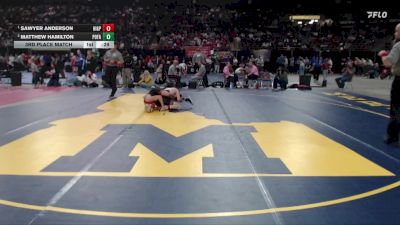 6A 132 lbs 3rd Place Match - Sawyer Anderson, Highland-P vs Matthew Hamilton, Post Falls