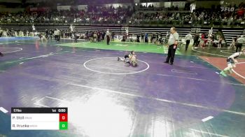 57 lbs Quarterfinal - Preston Stoll, Branchville vs Ray Hrunka, Washington Y