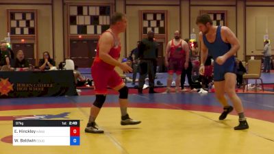 97 kg Rr Rnd 3 - Erik Hinckley, Kansas vs William Baldwin, Cougar Wrestling Club