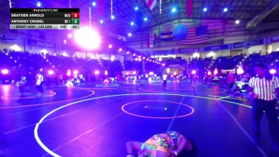 95 lbs Semifinal - Charlie Haneborg, Midwest Destroyers vs Braxten Serrano, No Team