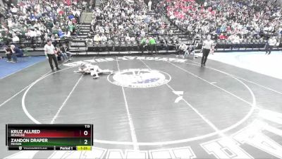 113 lbs Semifinal - Kruz Allred, Ridgeline vs Zandon Draper, Payson