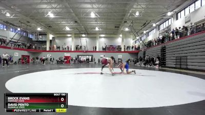 165 lbs Champ. Round 2 - Brock Evans, Fairmont State vs David Pento, Glenville State