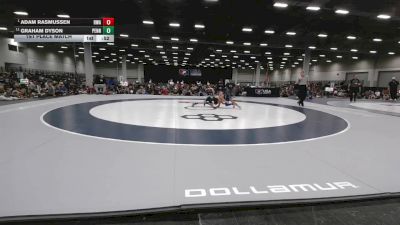 67 lbs 1st Place Match - Adam Rasmussen, Roundtree Wrestling Academy vs Graham Dyson, Pennsylvania