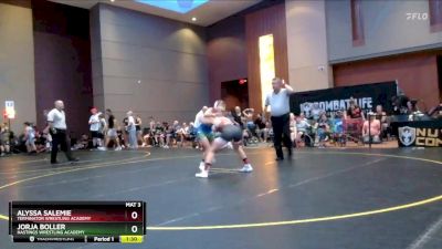 110 lbs Quarterfinal - Jorja Boller, Hastings Wrestling Academy vs Alyssa Salemie, Terminator Wrestling Academy