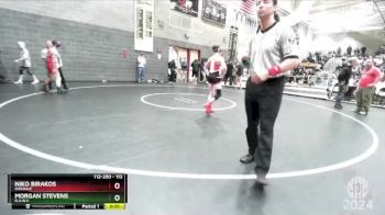 112 lbs Cons. Semi - Niko Birakos, Oakdale vs Morgan Stevens, R.A.W.C