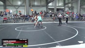 215 lbs Cons. Round 3 - Carter Atteberry, Larned Jr. Indians vs Colton Stover, Norton