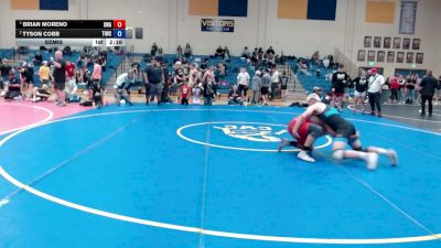 157 lbs Semis - Brian Moreno, Sublime Wrestling Academy vs Tyson Cobb, Team Idaho Wrestling Club