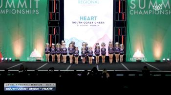 South Coast Cheer - Heart [2026 L1 Youth - Medium Day 1] 2026 The West Regional Summit
