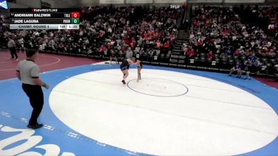 4A 125 lbs Champ. Round 1 - Jade Laguna, Pine View vs Andriann Baldwin, Tooele