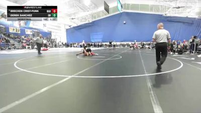 144 lbs Semifinal - Derek Sanchez, Olathe West vs Brecken Crist-Funk, Manhattan