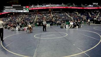 2A 157 lbs Champ. Round 1 - Jamari Ray, South Granville High School vs Brock Brusca, Bandys High School