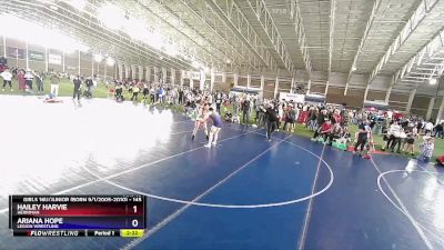 145 lbs Cons. Semi - Hailey Harvie, Herriman vs Ariana Hope, Legion Wrestling