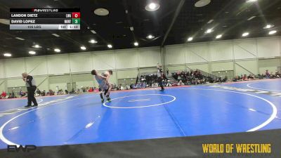 105 lbs Quarterfinal - Landon Dietz, LWA 14U vs David Lopez, Northern Colorado 14U