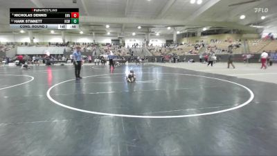 55 lbs Cons. Round 2 - Nicholas Dennis, Elite Wrestling Academy vs Hank Stinnett, Higher Calling Wrestling