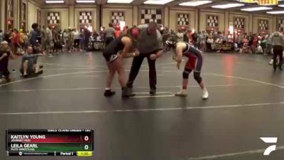 130 lbs Round 1 - Kaitlyn Young, Journey Men vs Leila Gearl, Elite Wrestling