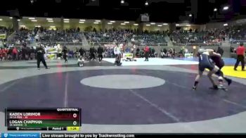 152 lbs Quarterfinals (8 Team) - Kaden Lorimor, 3A La Pine vs Logan Chapman, 3A Rainier