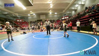 60 lbs Final - Emmitt Pinkston, Catoosa Youth Wrestling vs Carson Swaringim, Broken Arrow Wrestling Club