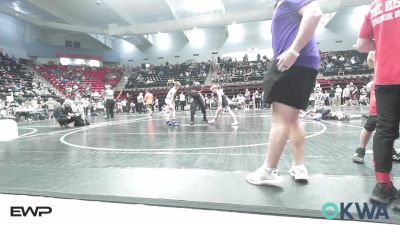 76 lbs Quarterfinal - Bodey Phillips, Bristow Elementary Wrestling Club vs Hunter Crow, Berryhill Wrestling Club