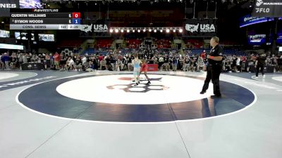 100 lbs Cons. Semis - Quentin Williams, IL vs Symon Woods, IL
