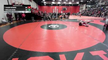 132 lbs Champ. Round 2 - Caleb Rogers, New Lenox (LINCOLN-WAY CENTRAL) vs Declan Sons, St. Charles (EAST)