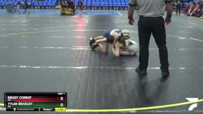 85 lbs Round 1 - Tyler Bradley, NA vs Brady Corbat, NA