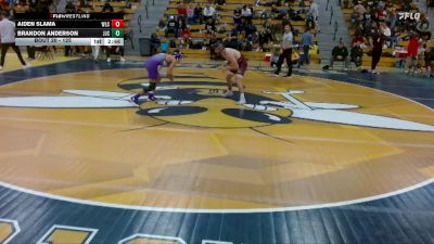 125 lbs Champ. Round 1 - Brandon Anderson, Joliet Junior College vs Aiden Slama, Wisconsin-La Crosse