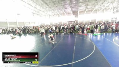 79 lbs Cons. Round 3 - Dylan Soto, Champions Wrestling Club vs Atlas Trout, Wasatch Wrestling Club