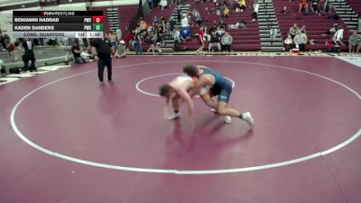 170 lbs Cons. Quarters - Benjamin Haddad, Pinnacle Wrestling Club vs Kaden Sanders, Pinnacle Wrestling Club