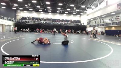 141 lbs Cons. Semi - Pedro Lacerda, Mt San Antonio College vs Evan Roy, Victor Valley