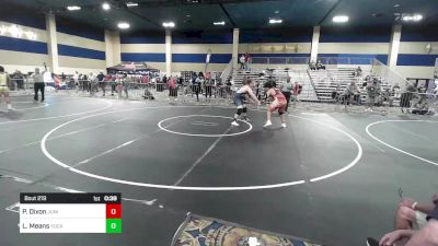 215 lbs Consi Of 8 #1 - Preston Dixon, Junipero Serra HS vs Levi Means, Yucaipa Thunder WC