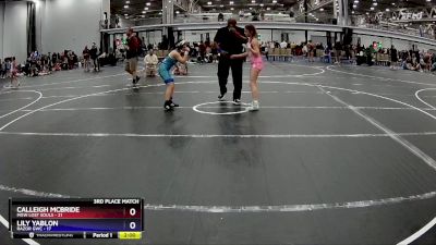 95 lbs Placement (4 Team) - Calleigh McBride, MGW Lost Souls vs Lily Yablon, RaZor GWC