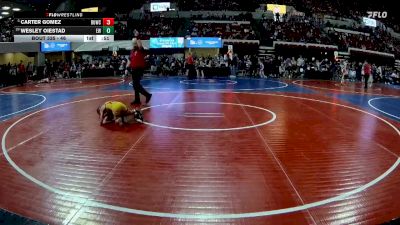 46 lbs Cons. Semi - Carter Gomez, Top Of The Rock vs Wesley Oiestad, Elkhorn Wrestling