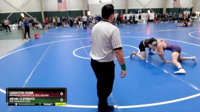 184 lbs Champ. Round 3 - Leighton Robb, Rochester Community & Tech. College vs Kevin Clements, San Francisco State