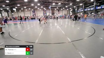 170 lbs Rr Rnd 1 - Walker Thomas, MF Savages vs Cohen Davis, Indiana Outlaws Blue